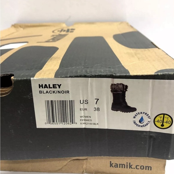 Kamik Women’s Haley Waterproof Boot Black Size 7 M - Picture 7 of 7